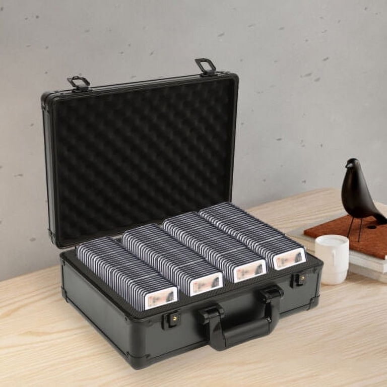 Storage & Display Aluminum Frame Box Case Graded Card Case Storage Box With  Lock - Walmart.com