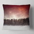 thumbnail image 2 of Designart Sunset over Frozen Lake - Landscape Photography Throw Pillow - 18x18, 2 of 5