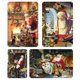 thumbnail image 1 of Kit Pintura Hierro Rectangular Placa Metal Vintage Papá Noel Del 20x30cm 4 Uds., 1 of 9