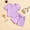Violet, variante sur Tenues et Ensembles pour Garçons, Tout-Petits Garçons Filles, T-Shirt Uni à Manches Courtes, Chandail à Enfiler, Hauts et Shorts, Tenue Décontractée d'Été