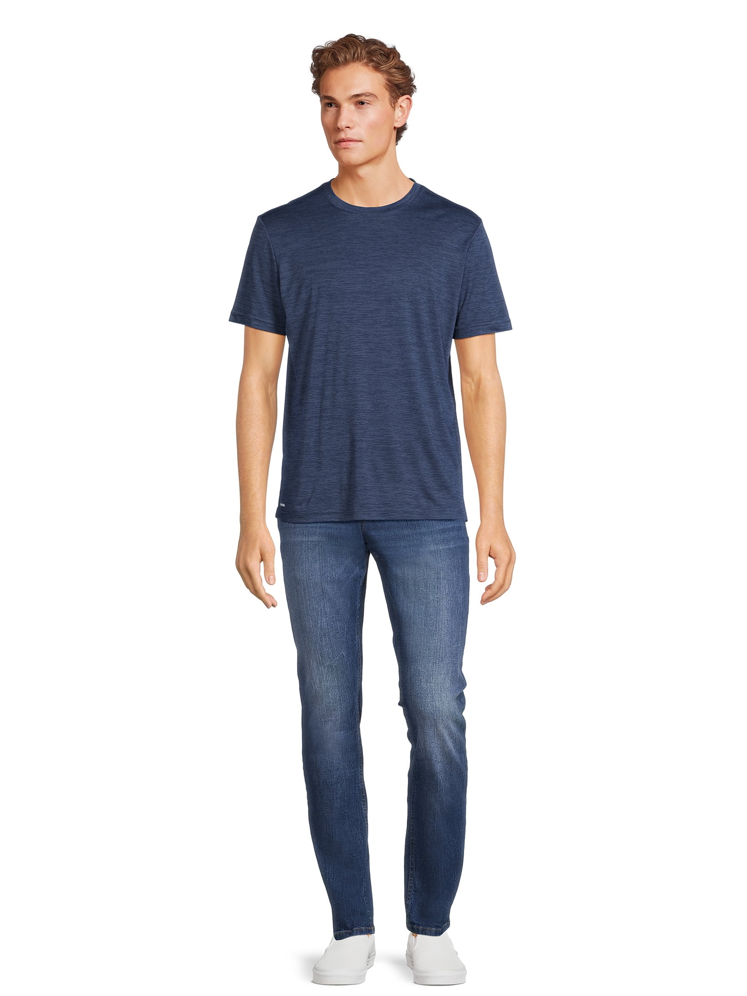 Athletic Works Men’s & Big & Tall Men’s Active Performance Jersey Tee Shirt, Sizes XS-5XL