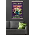 thumbnail image 5 of A Minecraft Movie - Zombie, Creeper, Skeleton Wall Poster with Magnetic Frame, 22.375" x 34", 5 of 5