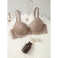 thumbnail image 3 of Floral Lace Underwire Push Up Bra Lingerie, 3 of 5