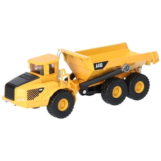 Mack Granite MP Dump Truck Black with Red Chassis 1/50 Diecast