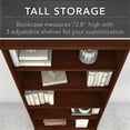 thumbnail image 3 of Pemberly Row 5 Shelf Bookcase with Doors in Hansen Cherry - Engineered Wood, 3 of 7