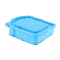 thumbnail image 4 of Caja de sándwich de pan tostado, lonchera bento, soporte reutilizable, portátil con tapa, golosina Azul, 4 of 9