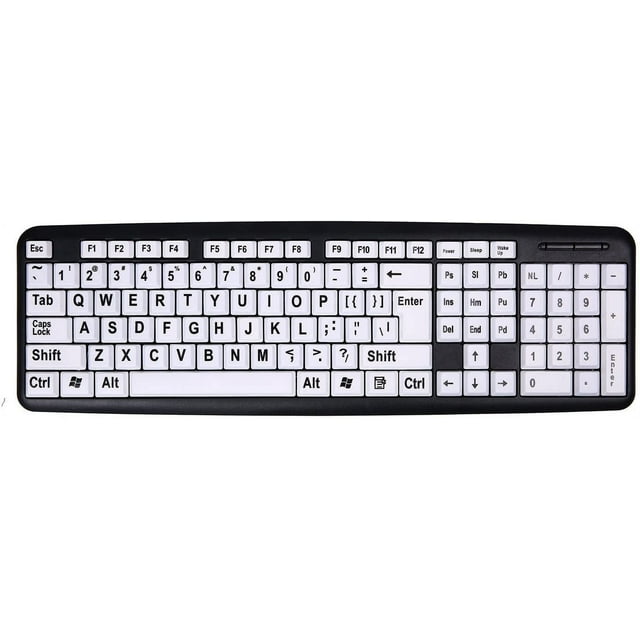 YOPTOP Large Print Keyboard Wired Large Letter Key Keyboard Usb Keyboards,none,none
