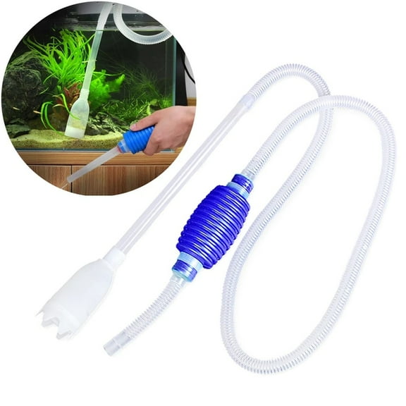 Aquarium for Gravel Cleaner Siphon Vacuum Pump 1.43m Fish Tank Water Changer Hose Plastic Cleaning Tool for Fish Health