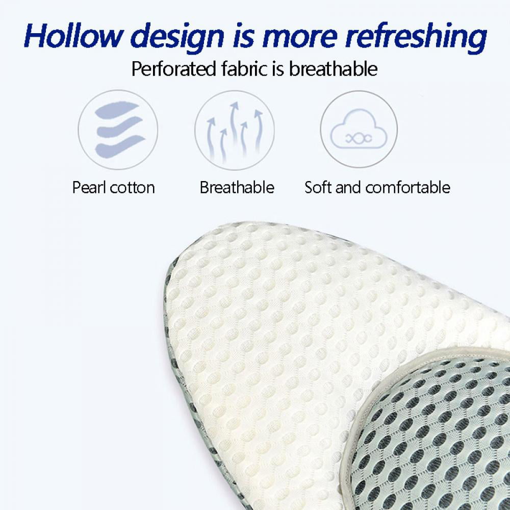 Lumbar Pillow for Sleeping, Adjustable Height 3D Lower Back Support Pillow  Waist Sciatica Pain Relief Cushion for Bed Rest（White） 