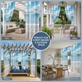 thumbnail image 5 of Ocean Beach Outdoor Curtains for Patio Waterproof,Windproof Privacy Curtains with Weighted Bottom,Natural Blue Sea Waves Sky Cloudy Scenery Outside Drapes for Picnic Garage Yard 54"x84" 2 Panel, 5 of 8
