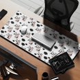 thumbnail image 2 of Long Mouse Pads for Desk,White Cow Floral Crown Pattern Desk Mats on Top Of Desks, Desk Mouse Pad Extra Large with 3mm Non-Slip Base and Stitched Edge for Gaming,Office,Work,Home 35.4"x15.7", 2 of 6