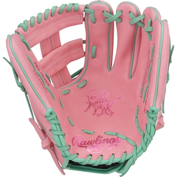 Rawlings Heart of the Hide Infield Glove | 200 Pattern | 11.75-Inch | RHT | Pink/Mint