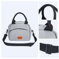 thumbnail image 3 of Unique Bargains Insulated Lunch Bag for Office, Picnic Gray, 3 of 6