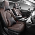 thumbnail image 2 of Fundas de asiento de coche personalizadas para Toyota Camry 2012 2013 2014 2015 2016 2017 con reposacabezas y almohada para el cuello, funda protectora para asiento de coche, 2 of 5