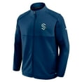 thumbnail image 4 of Men's Fanatics Deep Sea Blue Seattle Kraken Authentic Pro Rink Full-Zip Jacket, 4 of 7