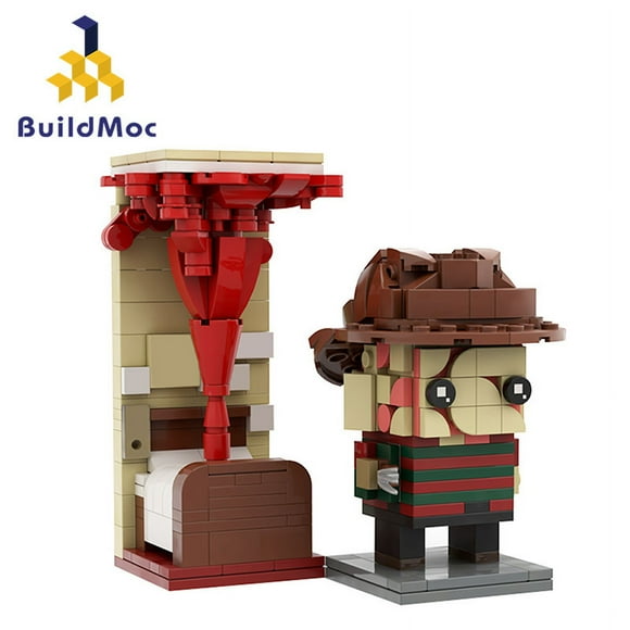 MOC-46943 three-dimensional doll square head small particles compatible with LEGO assembled building blocks toys