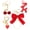 Red, variant on 4 PCS Bag Charms for Handbags Purse Accessories, Cute Keychain for Women Key Chain Car Keys Decoration, Little Funny Gift for Wife Mom Her
