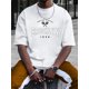 thumbnail image 1 of BROOKLYN Print Tee Shirt, Tee For Men, Casual Short Sleeve T-shirt For Summer, 1 of 4