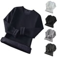thumbnail image 7 of Big & Tall Fleece Lined Base Layers Tops Mens Long Sleeve Thermal Underwear Shirts Cold Weather Gear Snow Wear Navy, XXL, 7 of 7