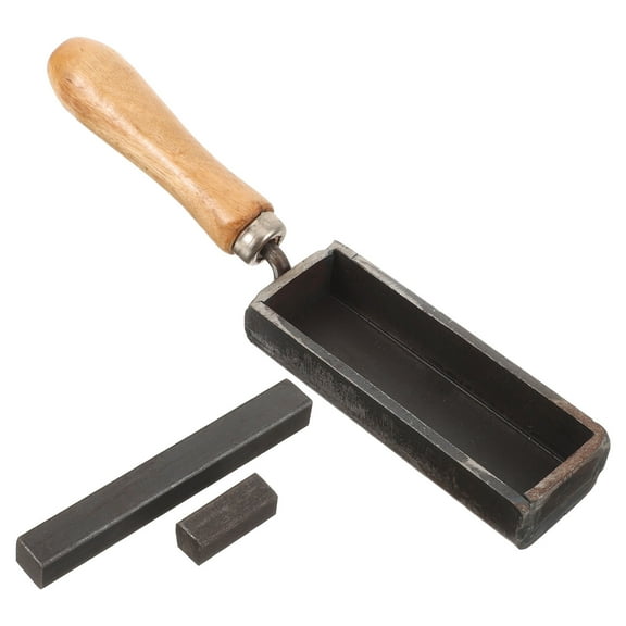 Masteelf Strip Shape Iron Ingot Mold Casting Mold For Melting Refining Gold Silver Metal With Handle