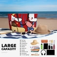 thumbnail image 4 of Lsque Sanrio Beach Travel Bag - Water-Resistant, Large Capacity Lightweight Tote with 7 Pockets for Women and Men - Perfect for Beach, Pool, Gym, and Travel, 4 of 6
