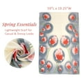 thumbnail image 2 of Wrapables Lightweight Vibrant Spring Chiffon Scarf, Gray Tulips, 2 of 6