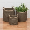 thumbnail image 3 of Colonial Mills Prevé Indoor/Outdoor Basket - Taupe & Black 15"x15"x15", 3 of 3