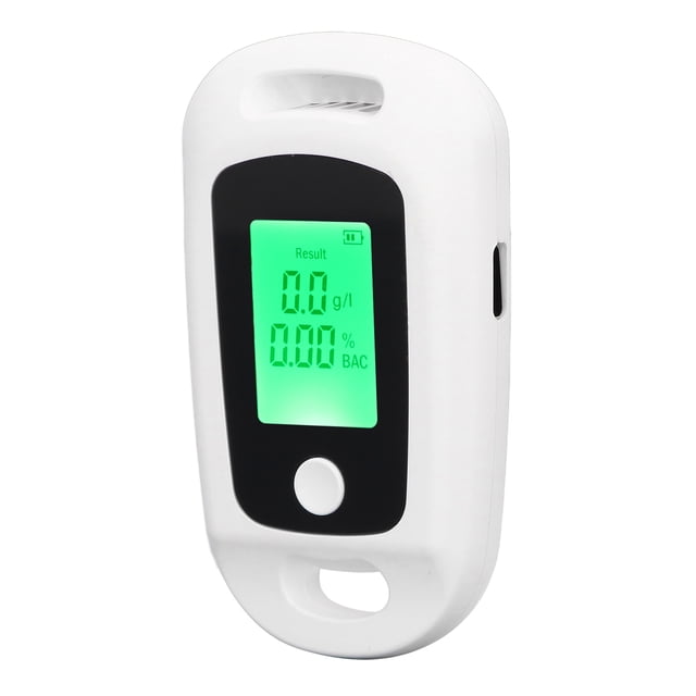 Alcoholímetro Portátil, Probador De Alcohol De Precisión Profesional, Indicación De Tres Colores, Carga USB Y Diseño De Orificio Para Colgar Para Uso Personal Y De Fiesta