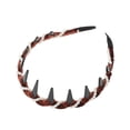 thumbnail image 4 of Unique Bargains 1 Pc Hairband Velvet Pearl Wave Teeth Hair Accessories for Women Brown, 4 of 5