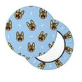 thumbnail image 2 of Kll German Shepherd Puppy Round Bar Chair Cushion Cover 13 Inch,Bar Stool Protector With Elastic, Soft Washable, 2 of 7