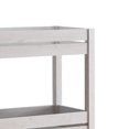 thumbnail image 3 of 36 Inch Ethan 3 Tier Storage Cabinet with Raised Shelf Edges, Oak White, 3 of 5