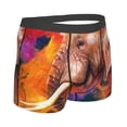 thumbnail image 3 of Disketp Oil Paintings Of Elephants Men'S Boxer Briefs,Soft And Breathable Cotton Underwear With Comfortflex Waistband, 3 of 9