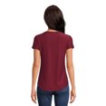 thumbnail image 3 of No Boundaries Women's Junior's Brushed V-Neck Short Sleeve T-Shirt, 3 of 5