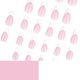 thumbnail image 4 of 24 Pcs Short Almond Acrylic Nail Elegant Full Cover Stick On Nail French Tip Press On Nail Elegant False Nail, 4 of 4
