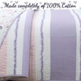 thumbnail image 4 of Cozy Line Lavender Blue Pink Ruffles Girl 100% Cotton Reversible Quilt Bedding Set (Twin-2 Piece), 4 of 6