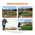 thumbnail image 4 of Baseball Softball Practice Net 7x7ft - Portable Batting Cage Net for Hitting Pitching Catching - Replacement Net with Strike Zone Targets, 4 of 7