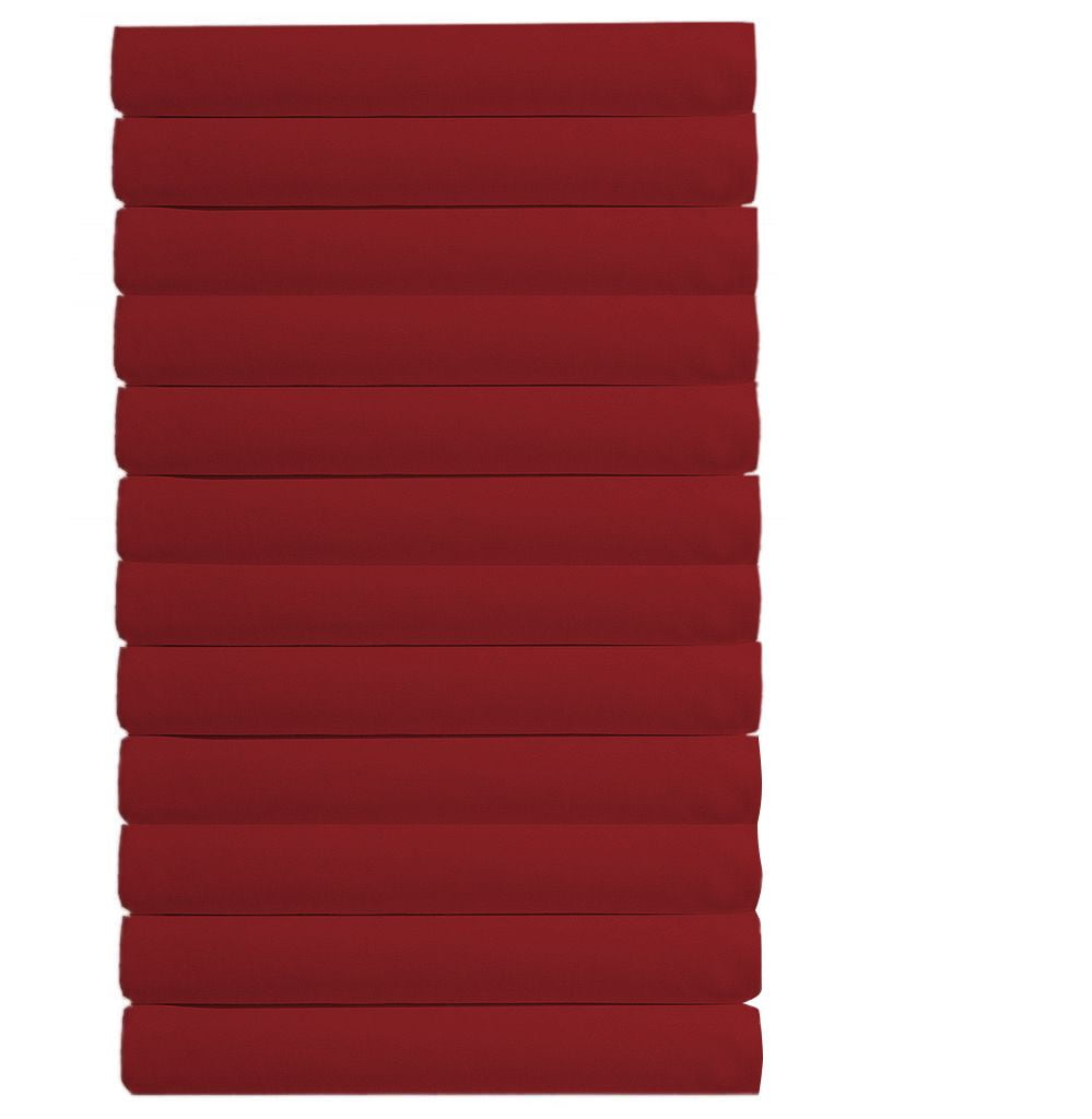 The Great American Store Pack Of 12 Flat Sheet King Size Solid
