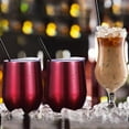 thumbnail image 4 of Coofit 2 Pcs Gobelets à Vin en Acier Inoxydable Isolés Gobelets à Boire Gobelets à Bière avec Couvercle, 4 of 10
