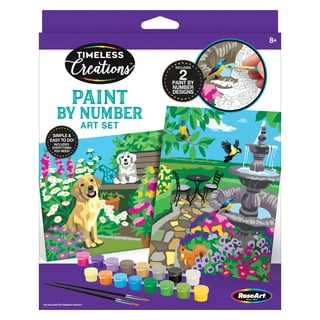 Paint By Numbers For Student Ages 8-12, 10*8color By Number For Student  Framed Canvas With 18 Acrylic Paint Pots And 6 Brushes, Students'paint By  Number, Arts And Crafts Art Supplies For Age