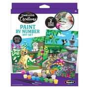 Cra-Z-Art Timeless Creations Paint by Number, Multicolor Painting Set, Beginner, Ages 8 and up