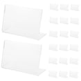 thumbnail image 4 of Mobutofu 20Pcs Display Stand Transparent Acrylic Slant Back Design Office, 4 of 8