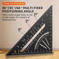 thumbnail image 5 of Carpenter Square,7inch T Square Multi-Purpose Carpenter Tools, black, 5 of 5