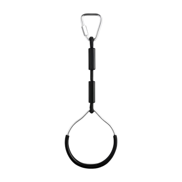 Anillos de entrenamiento de fuerza Anillo de gimnasia para niños Accesorios deportivos versátiles Negro