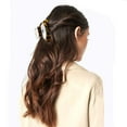 thumbnail image 4 of Amerteer 2PCS Medium Hair Claw Clips Tortoise Shell French Design Celluloid Hair Clamps Non Slip Grip Jaw Clips for Women, 4 of 7