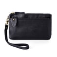 thumbnail image 3 of Monedero de cuero con personalidad de moda y cremallera para mujer, 3 of 5