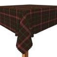 thumbnail image 3 of Tchckioa Christmas Square Tablecloth,Waterproof Table Cloth for Kitchen,54x54 Inch,Black Red Grid, 3 of 7