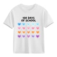thumbnail image 4 of Blusas y camisas de manga corta con cuello redondo para niños y niñas, camisetas gráficas de manga corta, blusas con estampados bonitos para la temporada escolar., 4 of 9