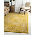 thumbnail image 2 of Unique Loom Penrose Collection Distressed Traditional Vintage Area Rug, 8 x 10 Feet, Yellow/Beige, 2 of 2