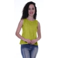 thumbnail image 6 of Moomaya Womens Solid Sleeveless Top Schiffli Blouse Summer Casual Tunic Tops, 6 of 7