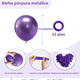 thumbnail image 2 of Decoracion Fiesta Cumpleaños #12 Metal Globos 50 Xtellar morado, 2 of 3